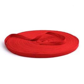 Sowaka 50 Yards 3/8 Inch Wide Cotton Twill Tape Ribbon Soft Natural Herringbone Webbing Tape Twill Ribbon Sewing Band for DIY Craft Art Project Gift Wrapping Decoration Sewing Knit (Red)