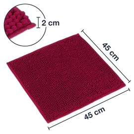 WohnDirect bath mat, bathroom rug, can be combined into a set, non-slip and washable, toilet set