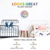 Oyster&Pop Kids Wall Clock - Learning Clock - Silent Analogue