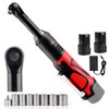 Autojare 3/8'' High Torque Electric Ratchet Wrench Kit, Extended Cordless
