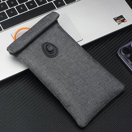 Faraday Shielding Bag for Cell Phones and Car Keys - RFID Signal Blocker Case - Colour: Gray