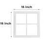 WRISIN 16" x 16" Square Shed Window 2 Pack with