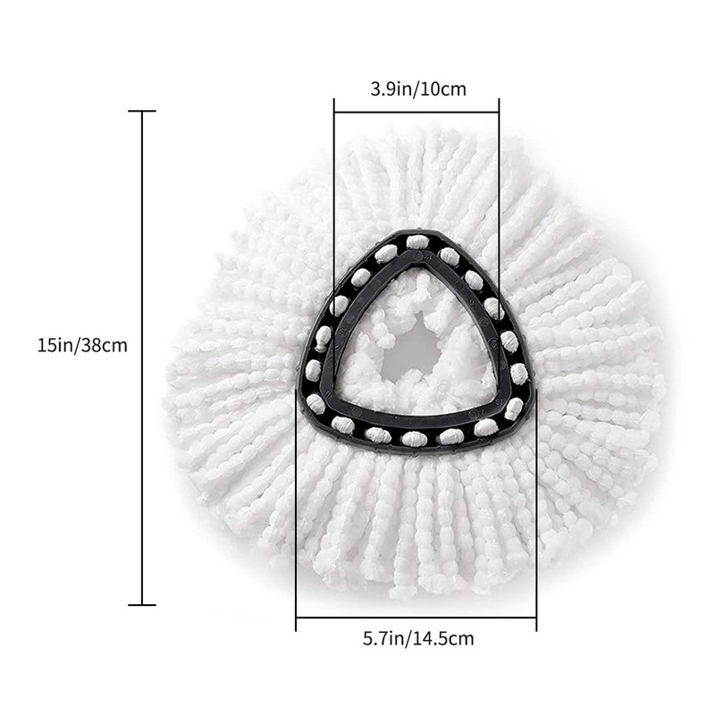 2 Pack Spin Mop Replacement Head Compatible with Ocedar EasyWring