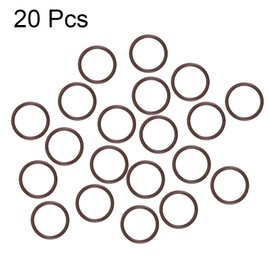 sourcing map Fluorine Rubber O-Rings 15mm OD 12mm ID 1.5mm Width, Metric FKM Sealing Gasket, Pack of 20