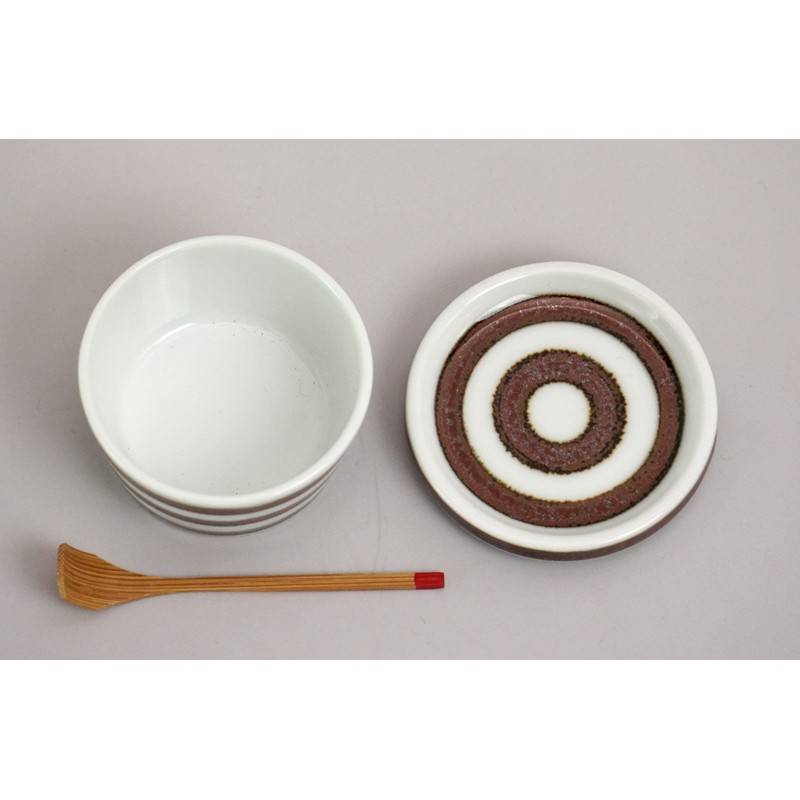 Hasami Ware 14477 "Essence" es Sugar Pot Border Pattern Denim