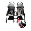 Twin Stroller Connector Side by Side, Universal Stable Baby Stroller