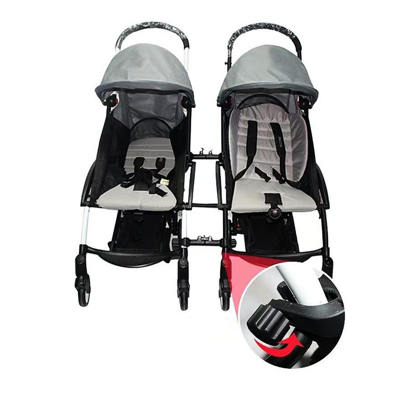 Twin Stroller Connector Side by Side, Universal Stable Baby Stroller