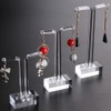 Seimeinoki Earring Stand, 6 Pieces, Acrylic, Transparent, Earrings, Display Stand,