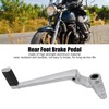 Rear Brake Foot Pedal Lever Silver Aluminum High Strength Replacement