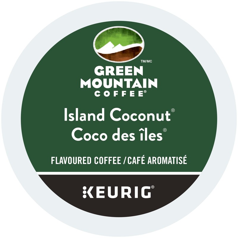 Green Mountain Coffee Island Coconut K-Cup Coffee Pods, 24 Count