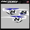 YAMAHA NUMBER PLATE GRAPHICS DECALS MX PW50 1990-2026 pw 50