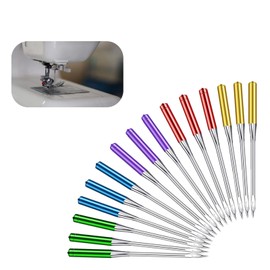 30 Universal Sewing Machine Needles, T9 Bearing Steel Durable Needles for Sewing Machine with 5 Sizes (65/9-110/18) – Ideal for Chiffon, Leather, Jeans & More