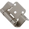 DecoBasics Brushed Nickel Cabinet Hinges for Kitchen Cabinets (1 Pair
