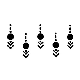 Comet Busters Traditional Long Black Bindis Face Jewels Bindi Stickers Indian Bindi for Women