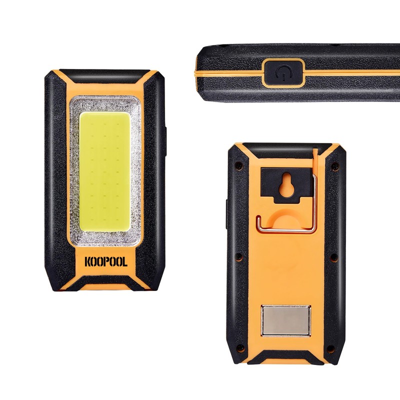 2-pack Magnetic Work Light, Rechargeable LED Flashlight, Portable Lights, 40w