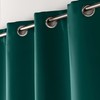 Douceur d'Intérieur, Emerald Blackout Eyelet Curtain 135 x 240 cm