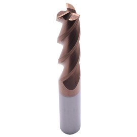 High Performance Solid Carbide End Mill for Aluminum - ZRN Coated, 37 Degree Helix, 3 Flute, HRC55, 5/8" Cutting Diameter, 5/8" Shank Diameter, 2-1/2" Length of Cut, 5" Overall Length, Square End