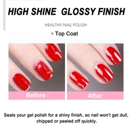 15ML Top Coat/Bright Oil for Nail Polish, Up to 7 Days of Wear as Quick Dry Top Coat, Clear, 0.5 fl oz