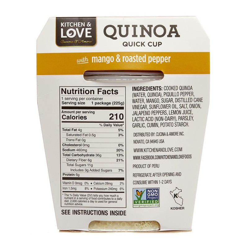 Quinoa Quick Cups (Mango & Roasted Peppers 6-Pack)