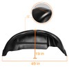 2Pcs Rear Wheel Well Guards Covers Inner Fender Mud Flaps