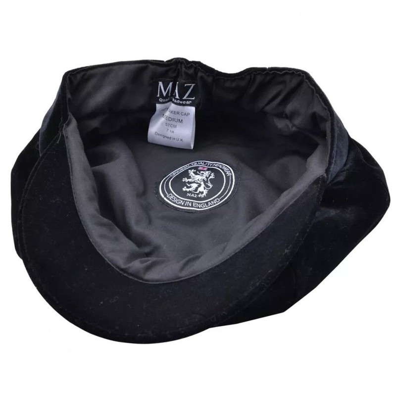 Express Hats Ladies Classic Velvet Bakerboy 8 Panel Cap, 3