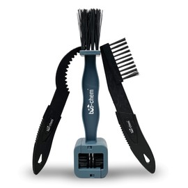 bio-chem Bicycle Brush Set 3 Pieces - Sprocket Brush, Chain Brush & 4-Sided Chain Cleaning Brush - Professional Cleaning Kit for Bicycles, Chains and Sprockets - Efficient Cleaning & Care
