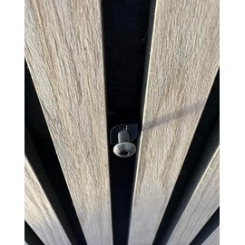 Vleugel M5 Screw Clip for Acoustic Wall Panels - Acupanel - Acoustic Panels - Female Thread - 13mm to 15mm Distance Between Slats - Includes 20mm M5 Screw - Pack of 4