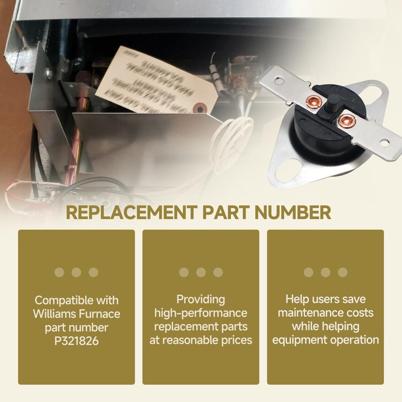 for P321826 Furnace Temperature Limit Switch Suitable for Williams Furnace