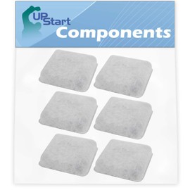 UpStart Components 6-Pack Pet Water Fountain Charcoal Filter Replacement for Petmate Replendish Pet Fountain - Compatible with Petmate Water Fountain Filter Brand
