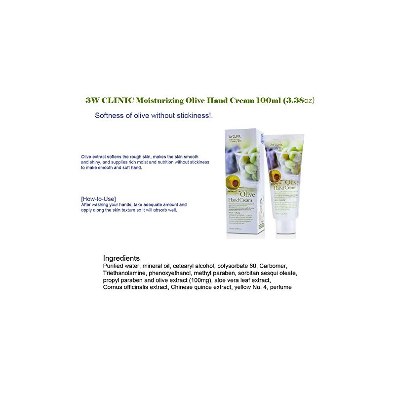 Hand Cream - Olive - 100ml/3.38oz