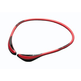 Phiten Rakuwa Titanium Necklace Air C Type Sports Health Care Designed in JAPAN [Japan Import] (13.0" (33cm), Red)