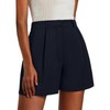 Feiersi Womens Shorts Dressy Casual Elastic Waisted Tailored Work Shorts