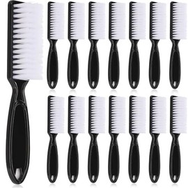 Patelai 15 piezas de cepillo de uñas mango agarre para limpiar las uñas de los dedos de los pies exfoliante manicura pedicura (negro)