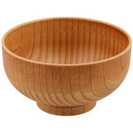 Fukui Craft 30044190 Heat Resistant Diameter 4.0 ft (128 mm) Wooden Style Okonomi Bowl with Wood Grain