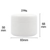 VASANA 6PCS 250ml White Empty Plastic Bottles Leak Proof Plastic