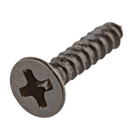 #5 x 5/8" Flat Black Countersunk Head Phillips Drive Wood Screws | Pack of 25 | Self Tapping Screws for Wood Antique or Modern Furniture | SCR-C1060-558BK