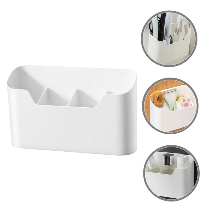 Gatuida 1Set Hanging Storage Basket Wall Mounted Compartment Organizer Box