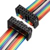 sourcing map IDC Rainbow Wire Ribbon Cable 16P A-Type FC/FC