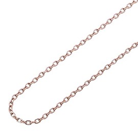 The KISS TCA1008 Azuki Chain, Surgical Stainless Steel Chain, Hypoallergenic, IP Plating