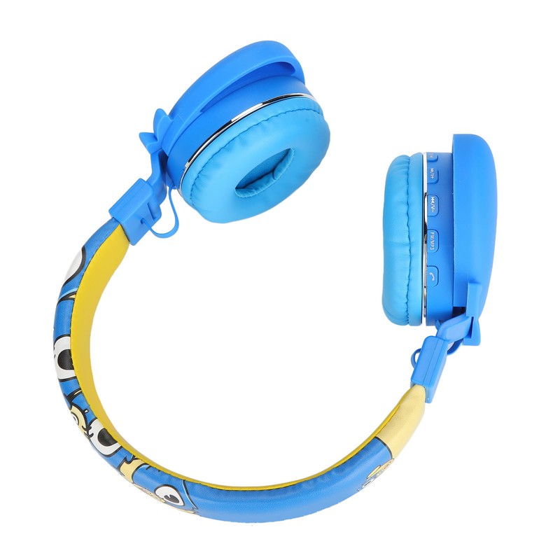 YLFASHION Kids Bluetooth Headphone Cartoon Foldable Adjustable Wireless Headset with