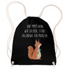 Mr. & Mrs. Panda Sports Bag Squirrel Flower, black