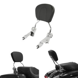 TCMT Adjustable Sissy Bar Passenger Backrest W/Pad Fits For Harley Touring Road King Street Glide Road Glide 2009-2025 Electra Glide 2009-2022 Ultra Limited 2014-2019 Ultra Classic 2009-2013
