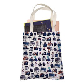 LEVLO Academy Team Inspired Tote Bag TUA TV Series Merchandise Umbrella Superhero Fans Gift, Umbrella, Medium