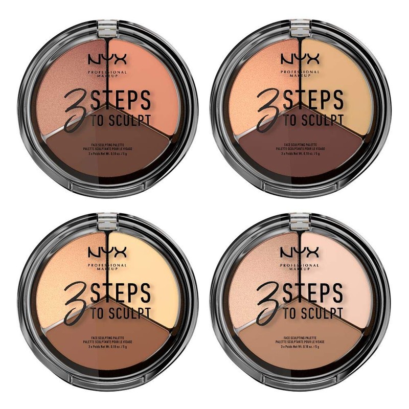 NYX PROFESSIONAL MAKEUP 3 Steps to Sculpt, Face Sculpting Contour