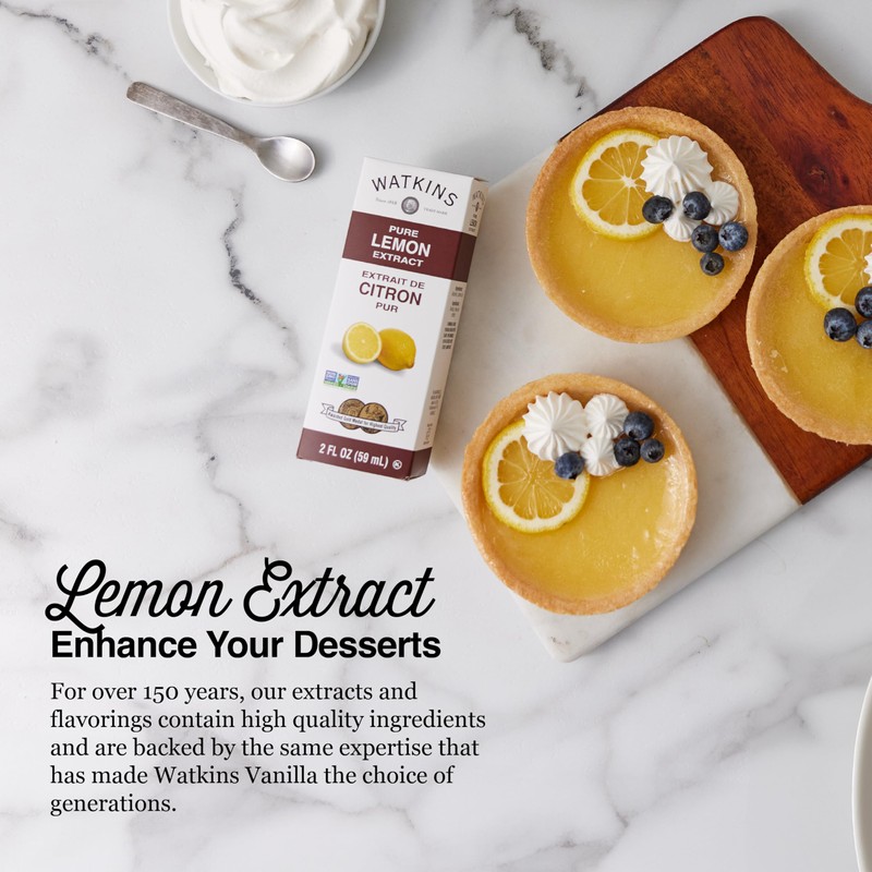 Watkins Premium Pure Lemon Extract 2oz