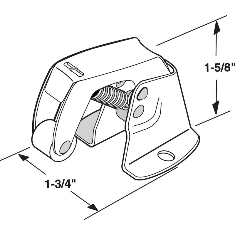 Prime-Line K 5051 1-3/4 In. Zinc-Plated Steel Construction Screen Door