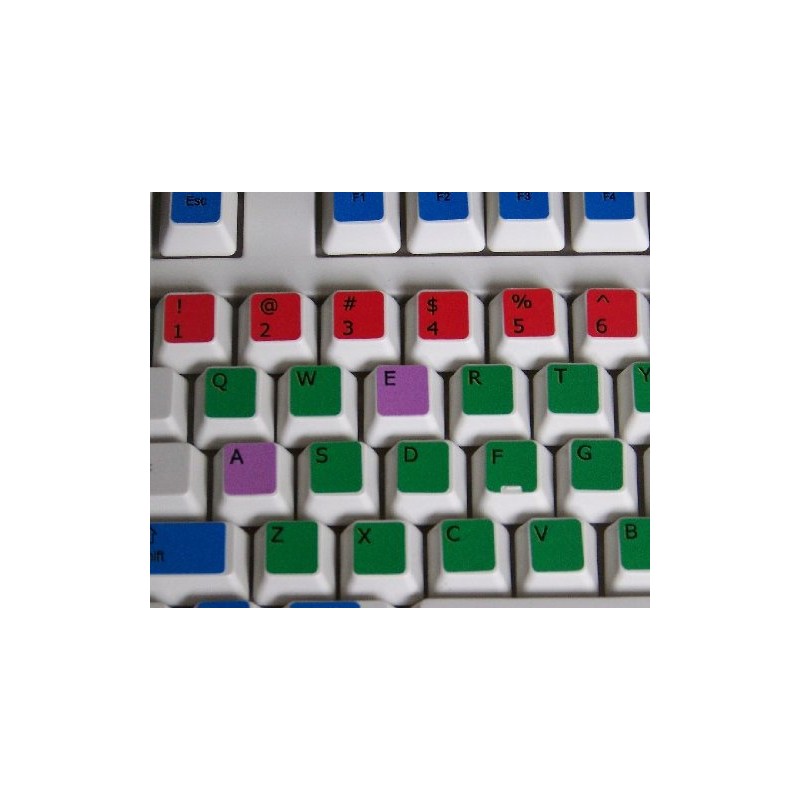 Learning English US Colored PC Keyboard Stickers for Desktop, Laptop
