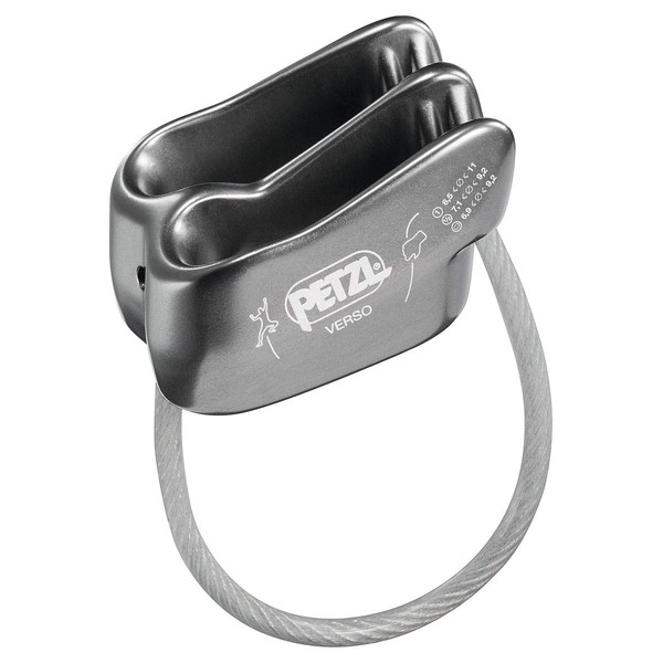 Petzl - Verso – Insurer – Climbing – Manual Brake – Grey