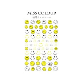 Generic Happy Emoticons Amazing Extra Thin Nail Stickers R065 Nail Wraps Art Stickers Manicure Supplies for Women for Home Nails Full Long Lasting Easy Apply and Remove