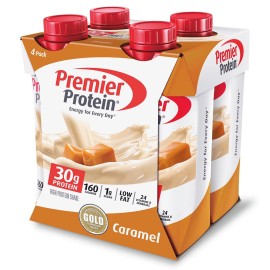 Premier Protein Shake, Caramel, 30g Protein, 11 fl oz, 4 Ct ONEDAYY SHIPP!!!